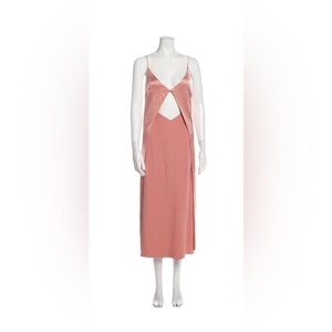 Dion Lee Elegant Coral Pink Sleeveless Dress